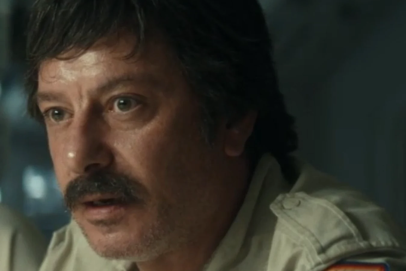 Close-up of Petrovich in his Maginot uniform in Alien: Earth