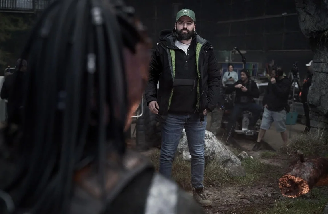 Director Dan Trachtenberg at the set of Predator: Badlands