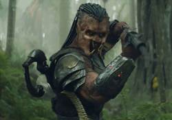 Dek Predator with a spear