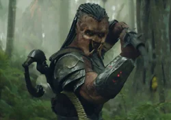 Dek Predator with a spear