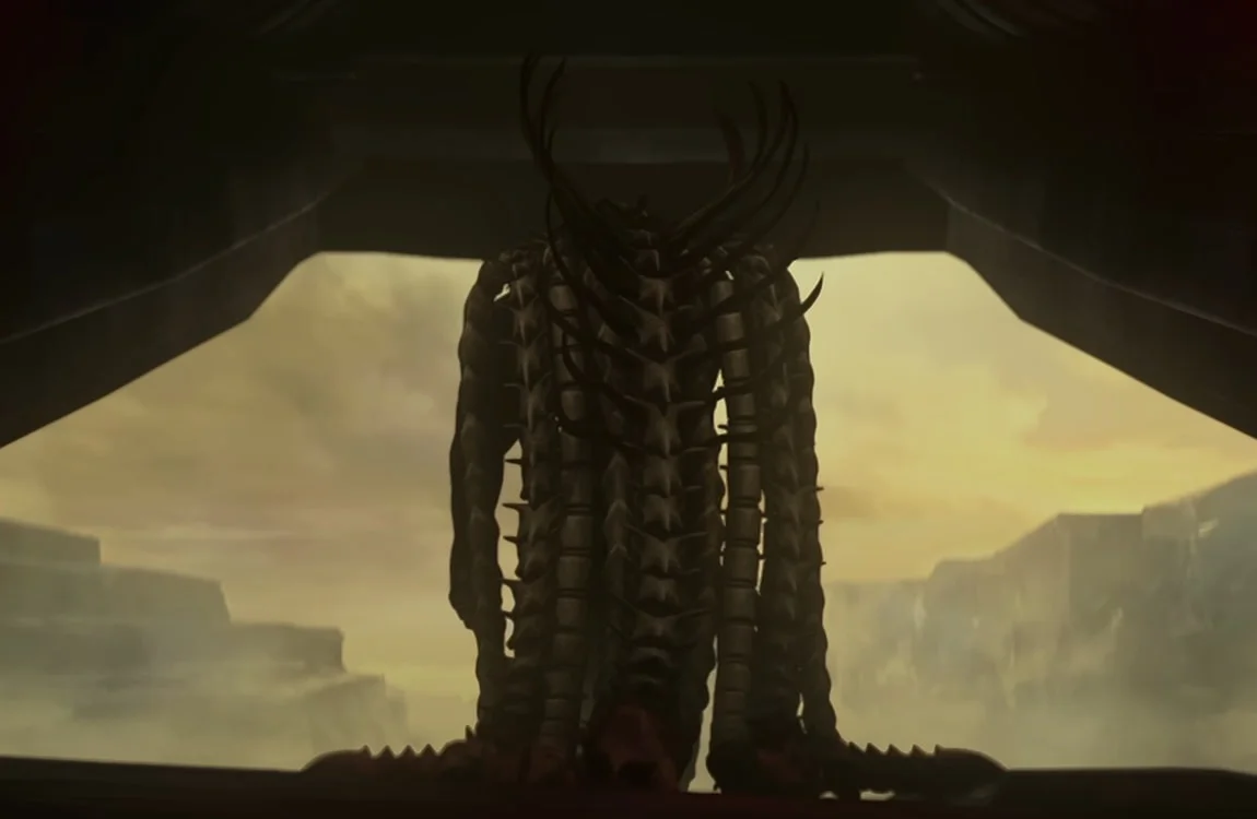 A Predator cape of Xenomorph tails