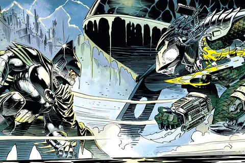Batman vs. Predator crossover comic cover