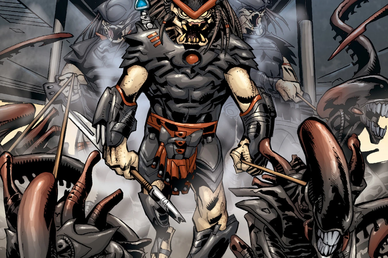 The Xenomorph hounds from AvP: Three World War
