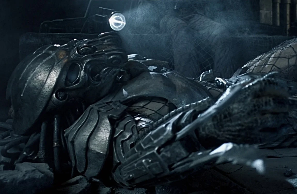 A set of Yautja armor pieces designed for hunting and protection