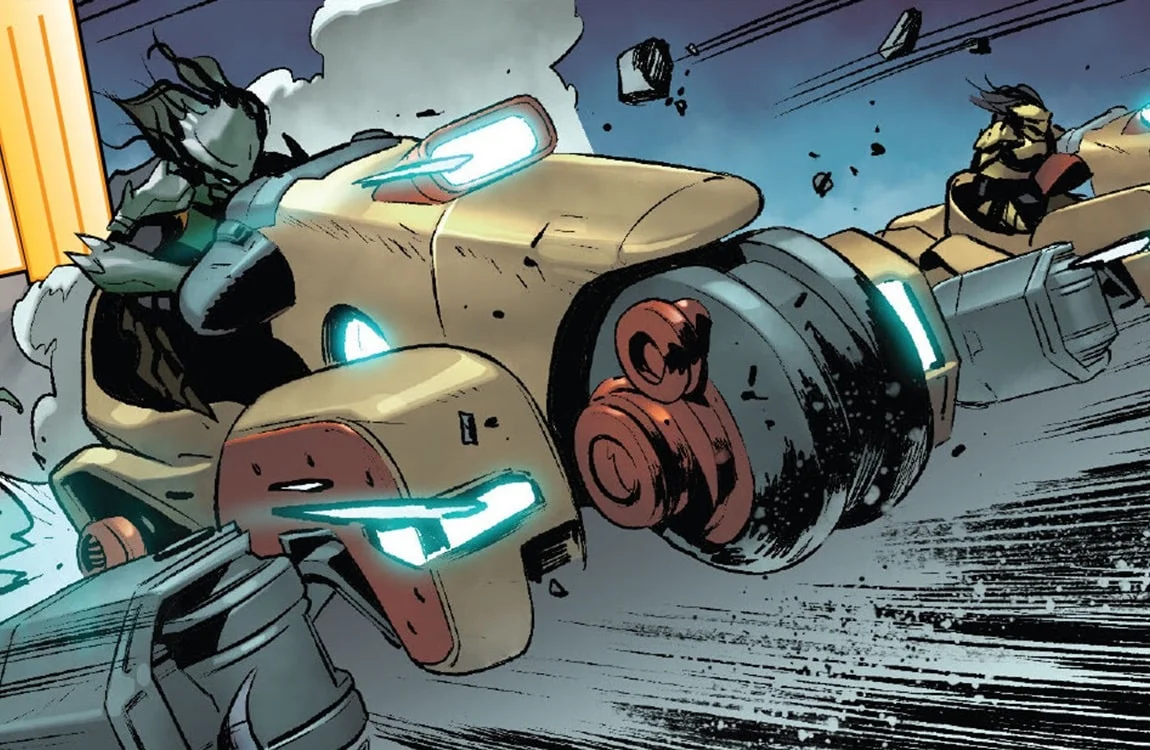 A Yautja bike, a rare land vehicle used for fast hunting travel