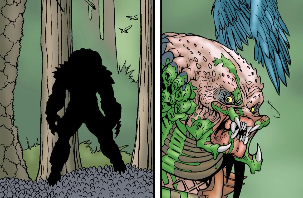 Bloody Dreadlocks of a wounded Yautja