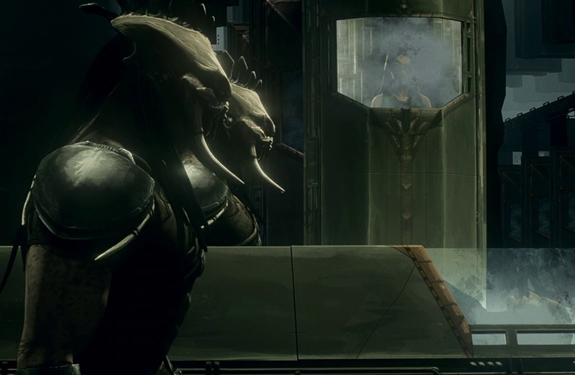 Naru and Ursa in a stasis farm in Predator: Killer Of Killers