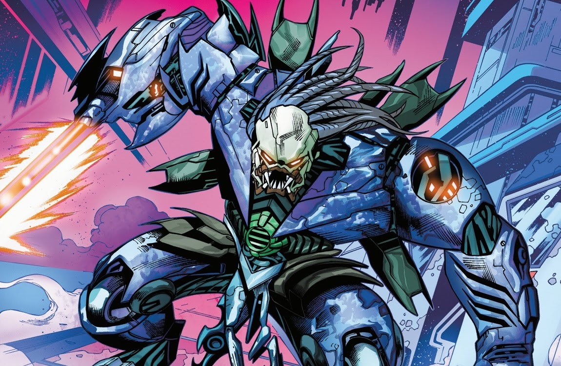 The robotic Yautja Killer from the Predator: Badlands Prequel comic