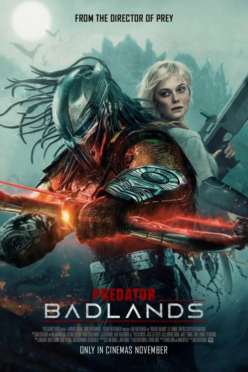 The poster for Predator: Badlands