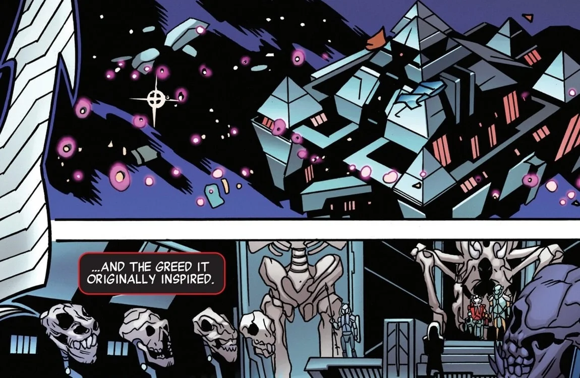 The Predator King's orbital castle from Predator versus Black Panther
