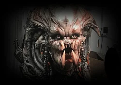 A statue of the Predator Matriarch