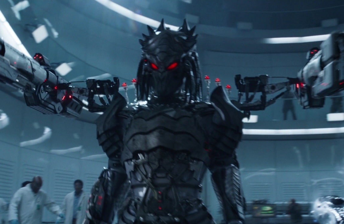 The Predator Killer Suit with multiple plasmacasters
