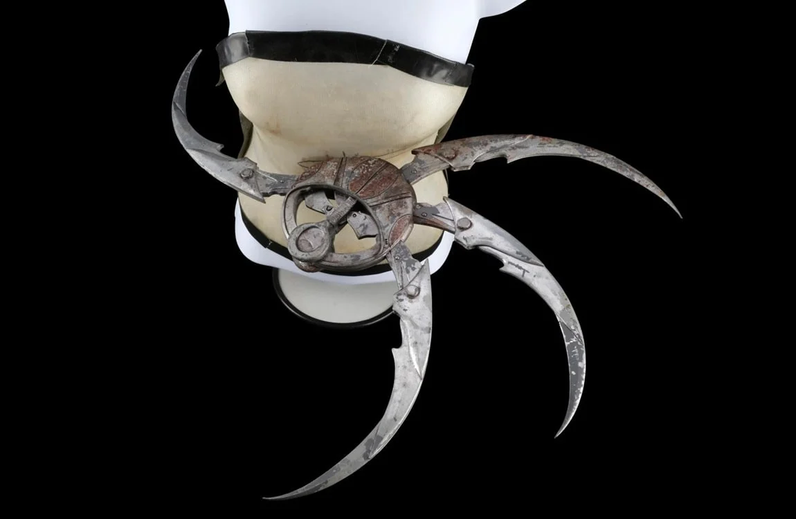 A behind the scenes look at the shuriken from Aliens vs. Predator: Requiem