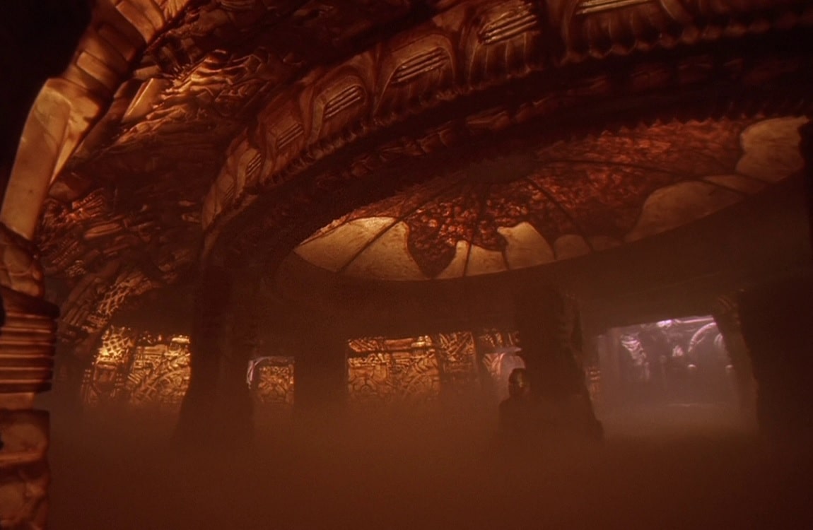 The interior of the Lost Tribe Predator ship from Predator 2