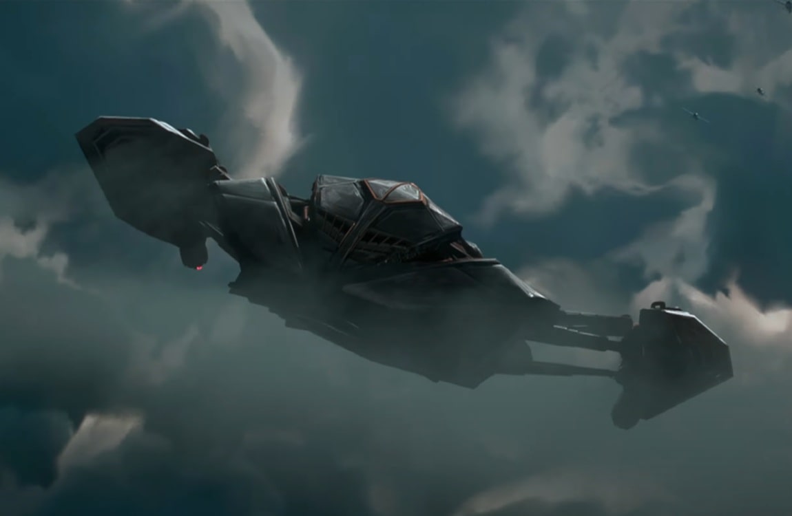 A Predator ship from the WW2 segment from Predator: Killer Of Killers
