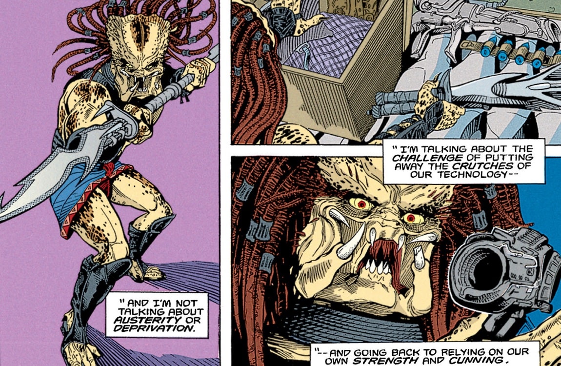 The Predator Glaive used by Predators from the AvP comic series