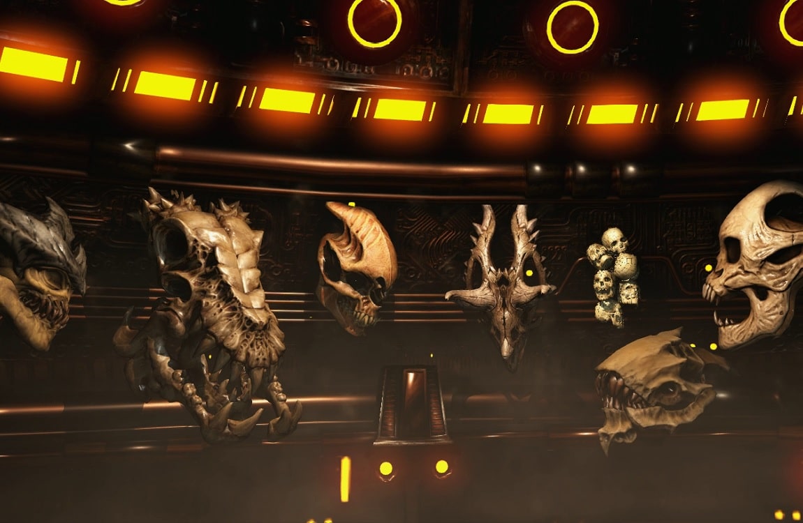 Predator's Trophy Room from Mortal Kombat X