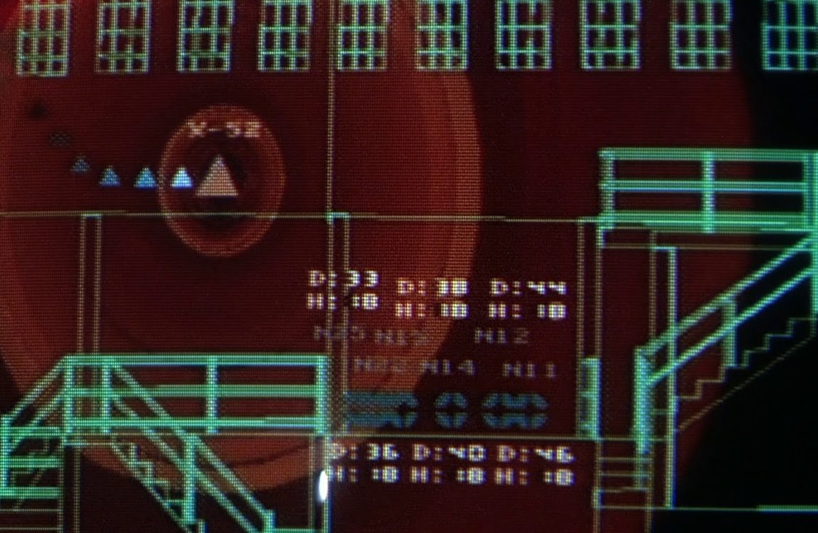 Schematic display of the slaughterhouse interior with target markers in Predator 2