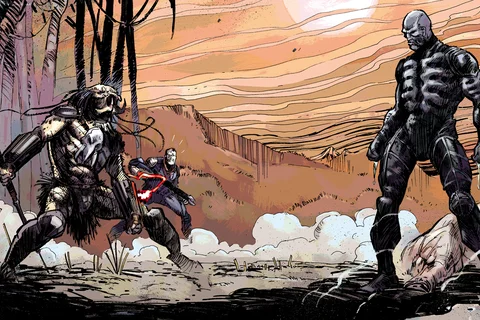 Ahab Predator fighting an Engineer on LV-223
