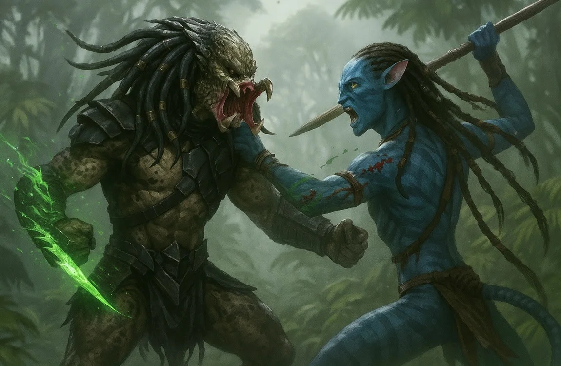 Wounded Predator vs wounded Na'vi