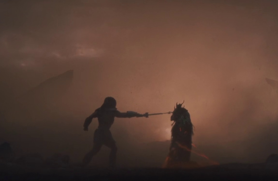 Dek Predator fighting Njohrr in Predator: Badlands