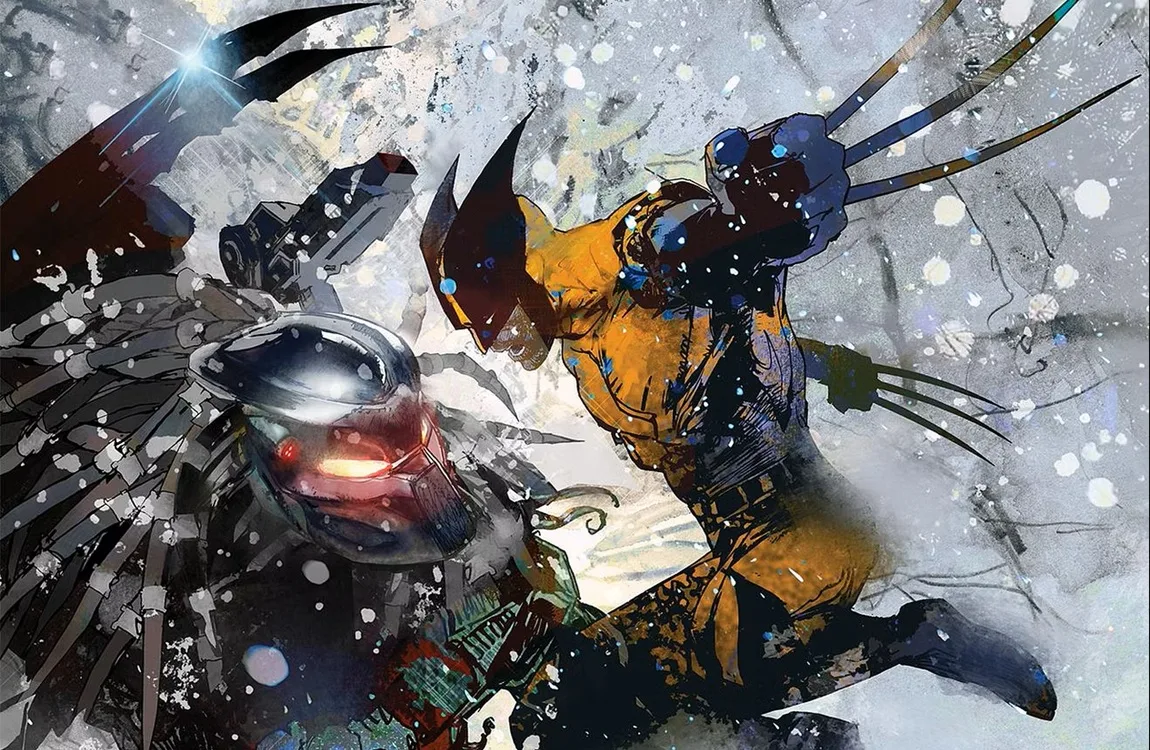 Predator versus Wolverine comic cover by Marvel