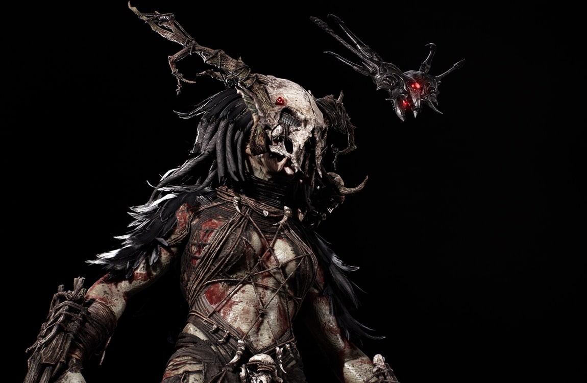The closeup of the Predator witch