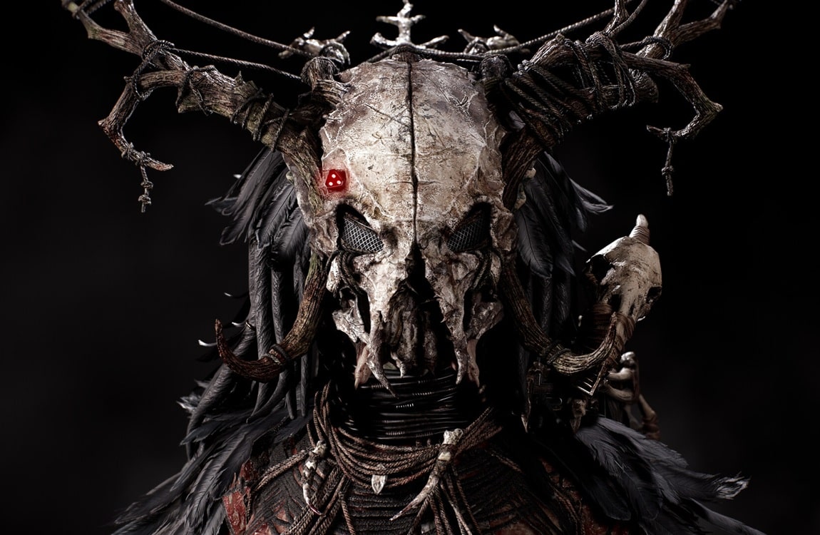 The bone bio-mask of the Predator Witch