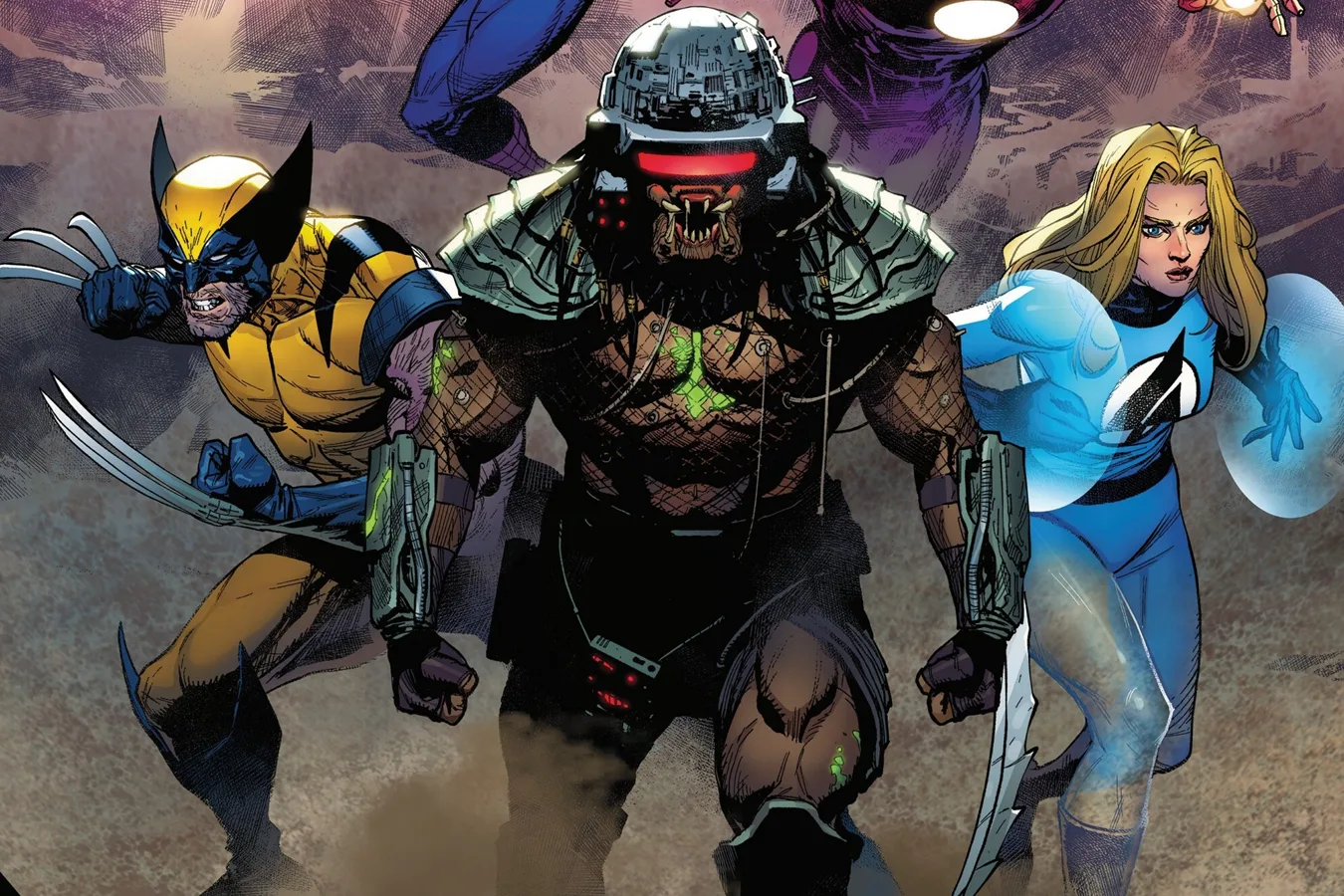 Predator X with some of Marvel's mightiest heroes