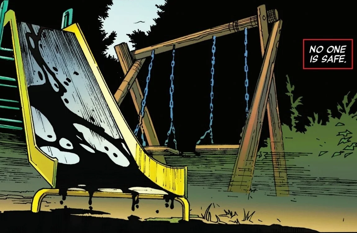 A bloody New York playground in the Predator vs. Spider-Man comic