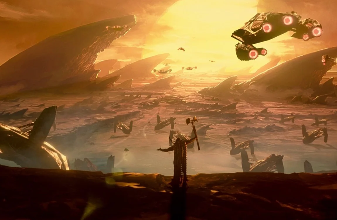 The Grendel King summons Predator ships to hunt down the 2 surviving humans