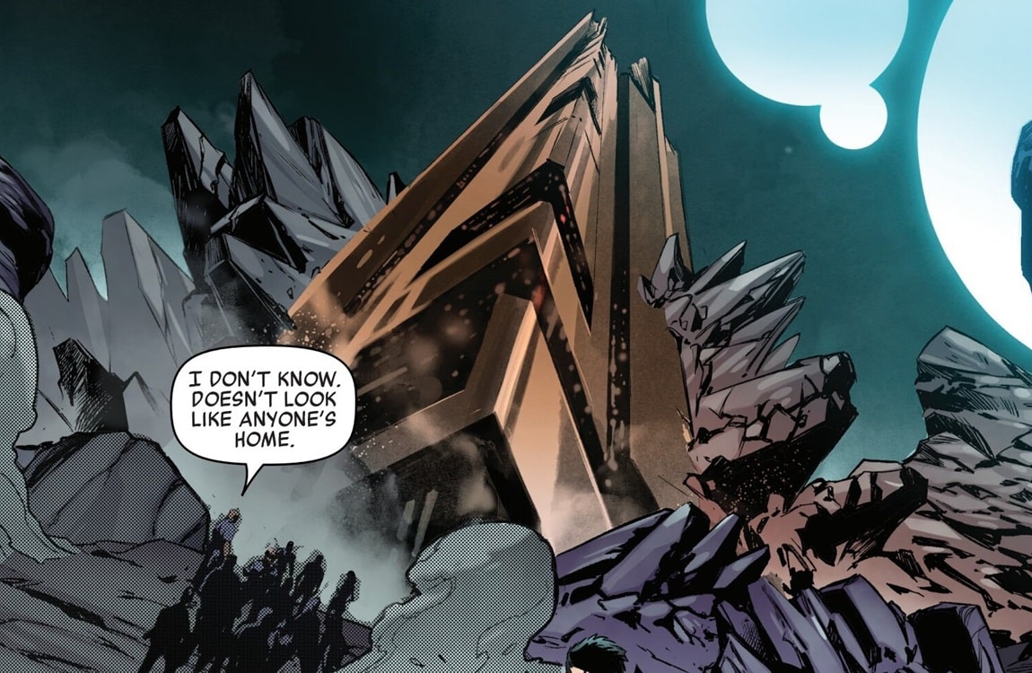 The exterior of a stasis farm from Predator: The Last Hunt comic