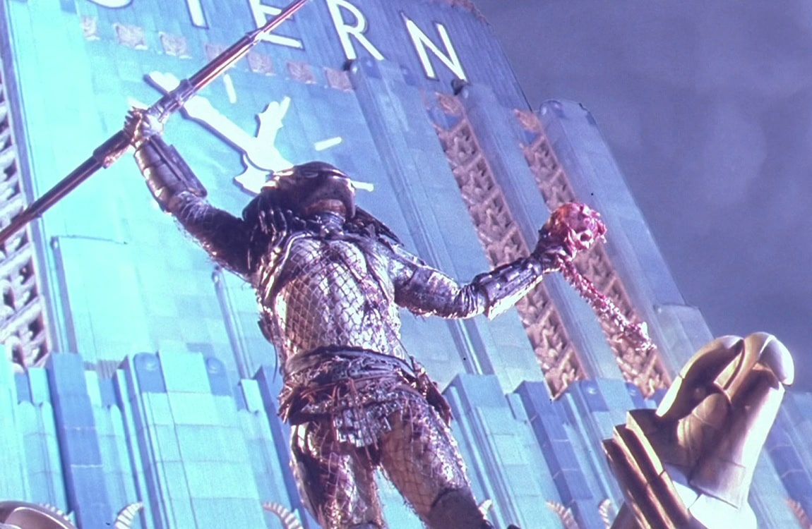City Hunter Predator with a ripped spine on top of a building