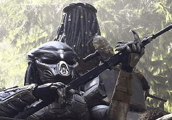 The Emissary Predators with human weapons