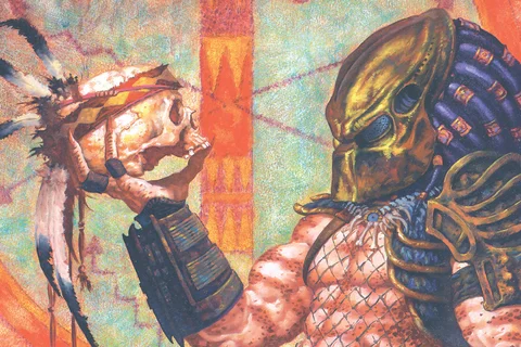Blood on Two-Witch Mesa Predator comic cover