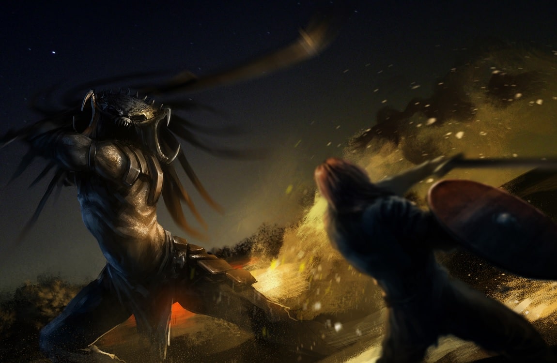 Artwork from the Predator: Valhalla fan film