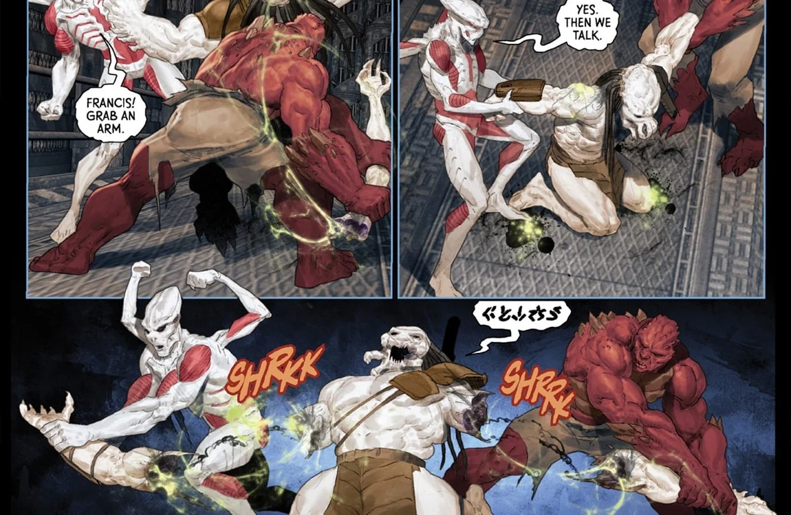 The Infected Predator from AvP: Fire And Stone