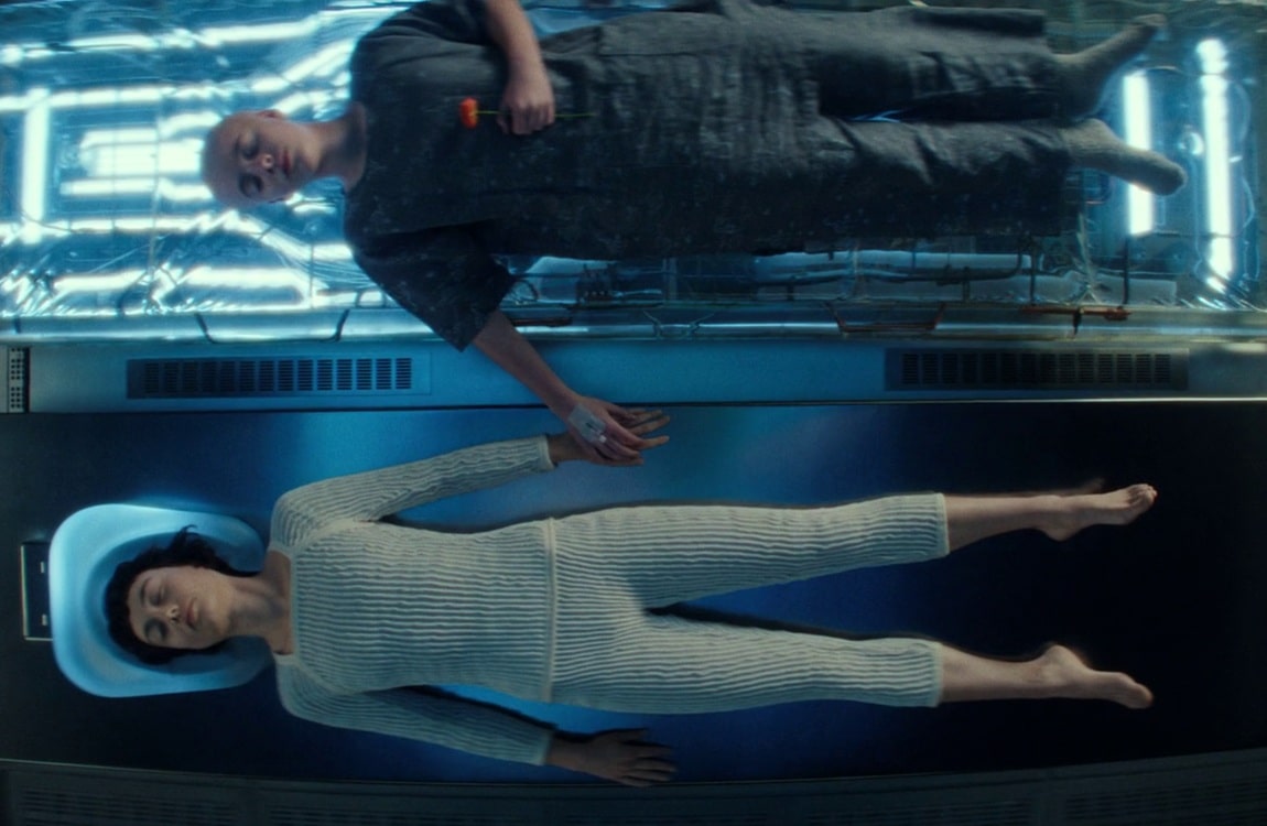 Wendys consciousness being transferred to an android body