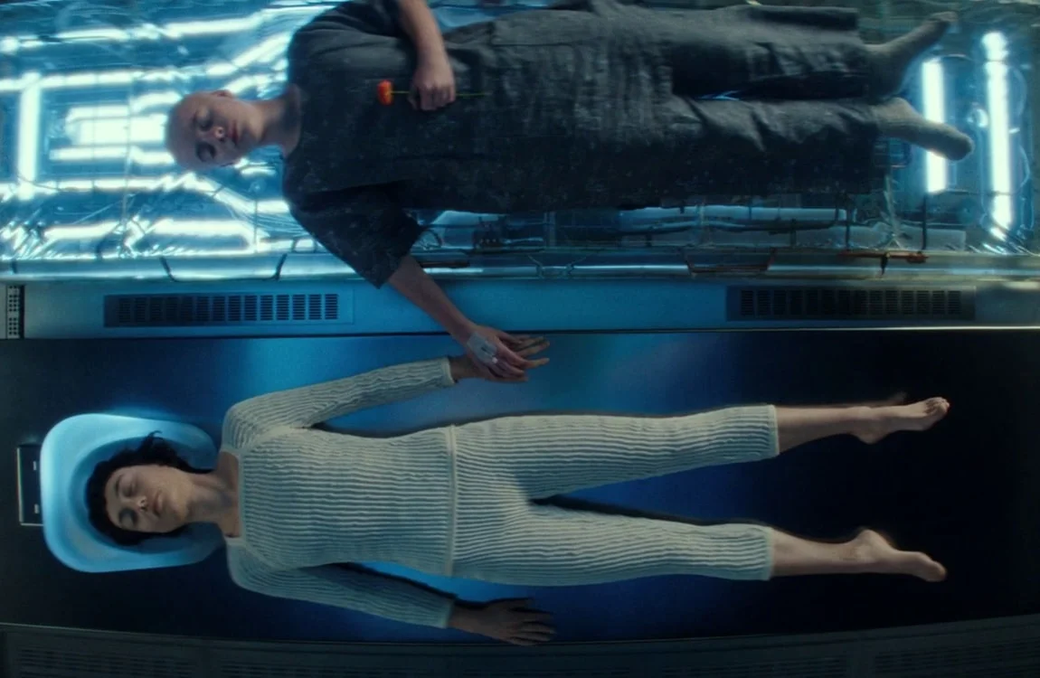 Wendy's consciousness being transferred to an android body