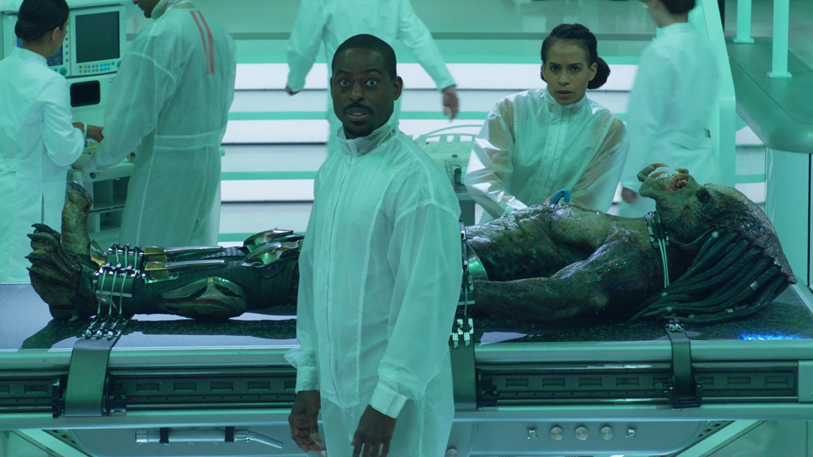 Will Traeger and Casey Bracket with the Fugitive Predator on a Stargazer lab table