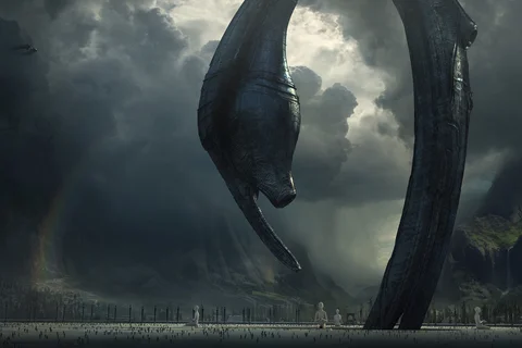 Wayne Haag concept art of the Juggernaut from Alien: Covenant