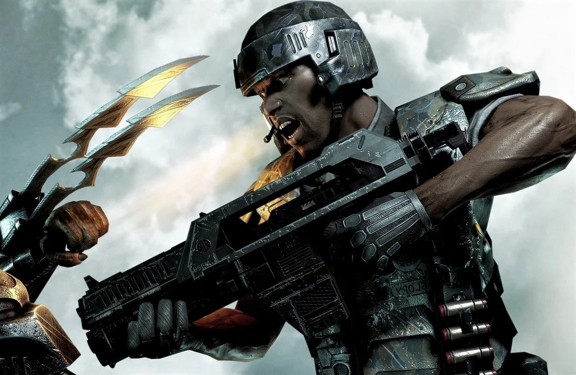 The M41A/2 Pulse Rifle from Aliens vs. Predator 2010