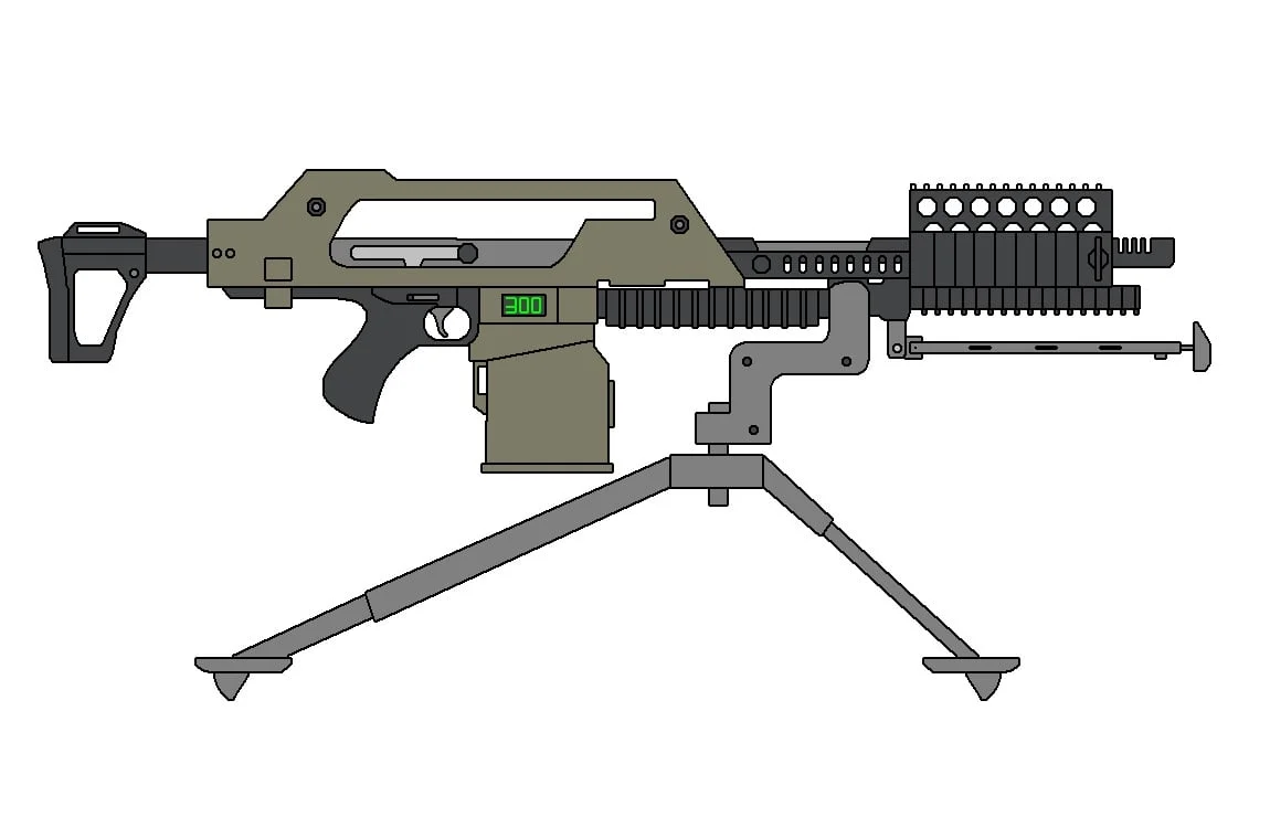 The M41AE2 Heavy Pulse Rifle