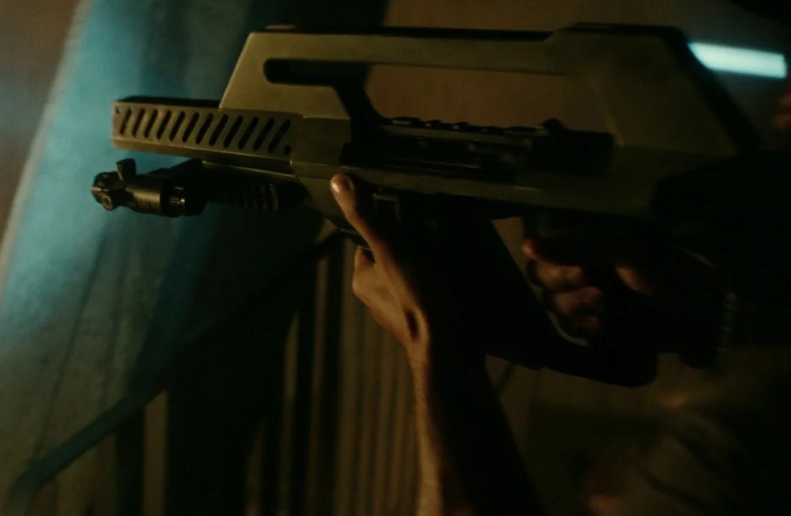 The Modular Combat System Mark X Pulse Rifle used in Alien: Earth