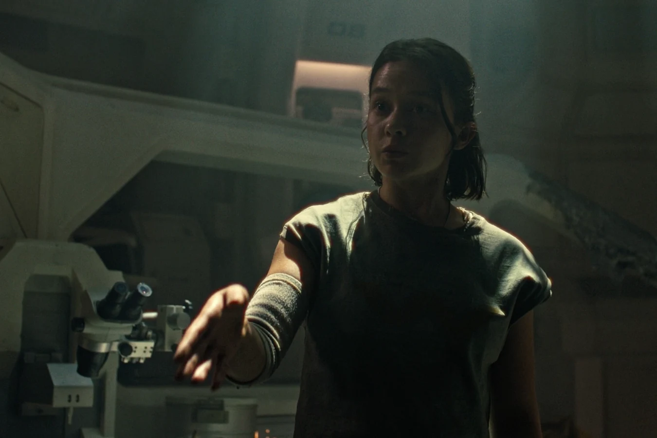 Rain Carradine reaches out aboard Renaissance Station