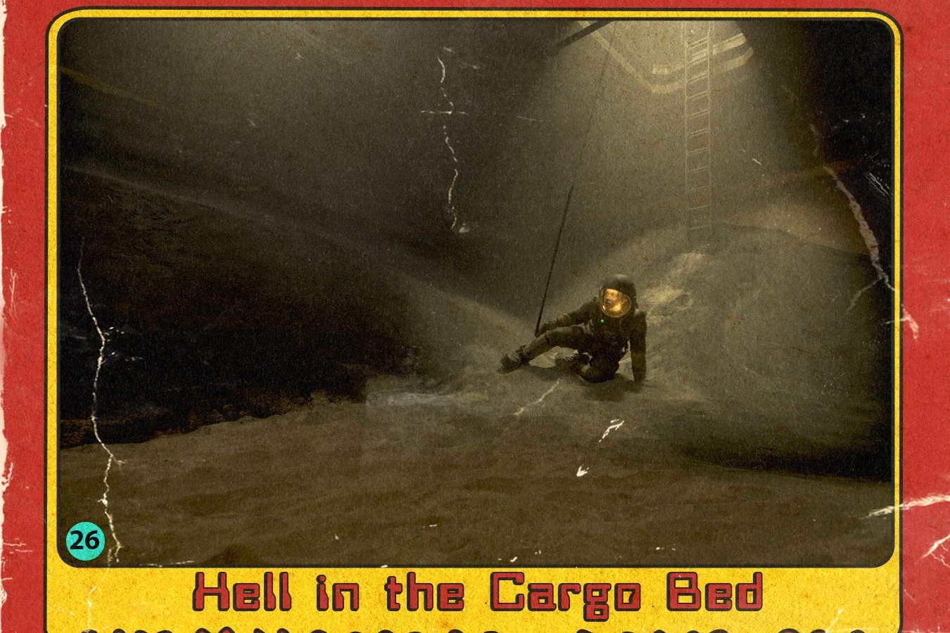 Alien: Romulus trading card 26 Helland in the Cargohold, Rain in a pressure suit