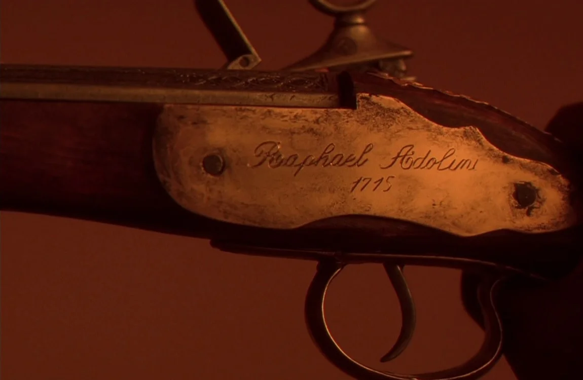 The Raphael Adolini 1715 Pistol from the end of Predator 2