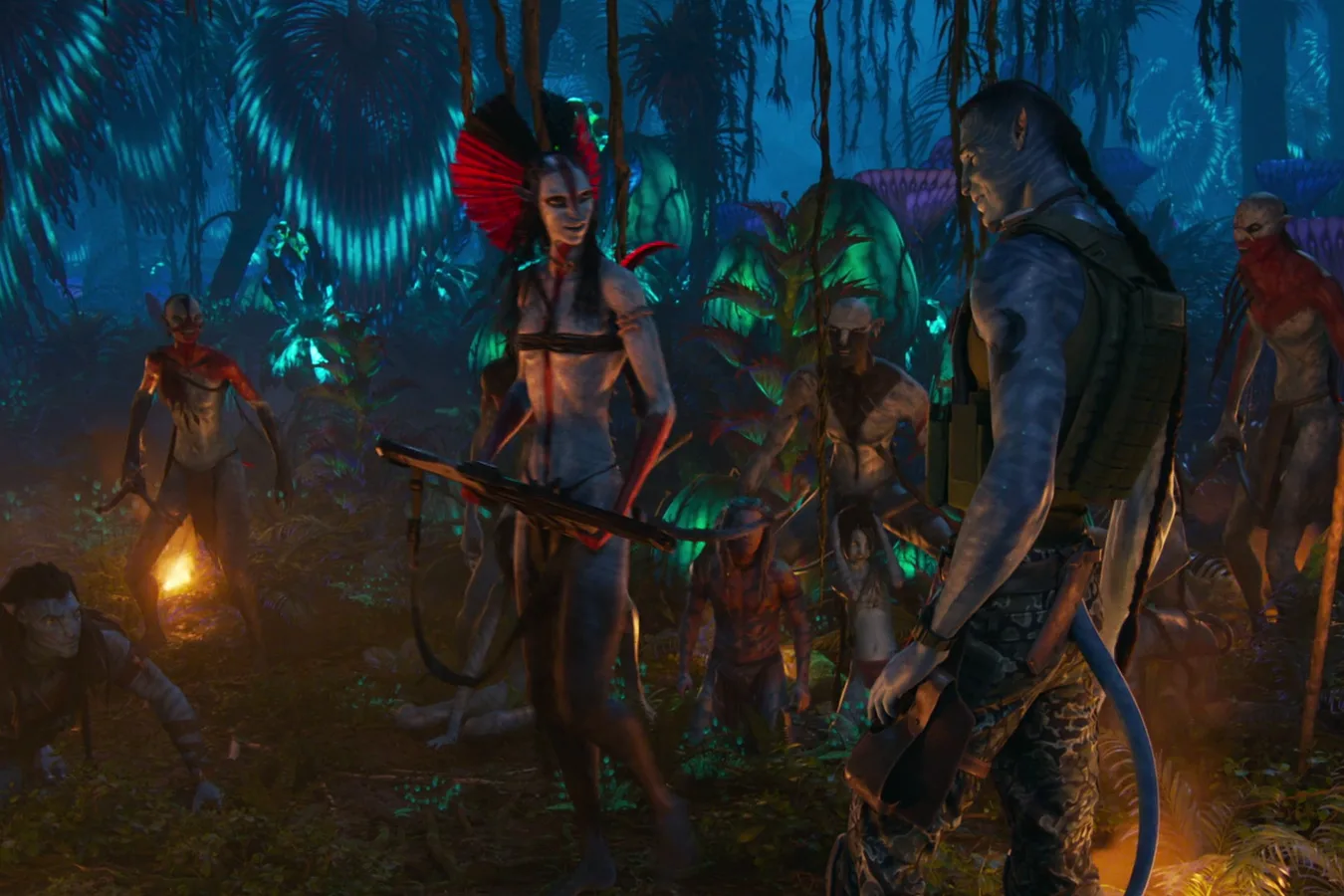 Recom Quaritch and Varang in Avatar: Fire and Ash