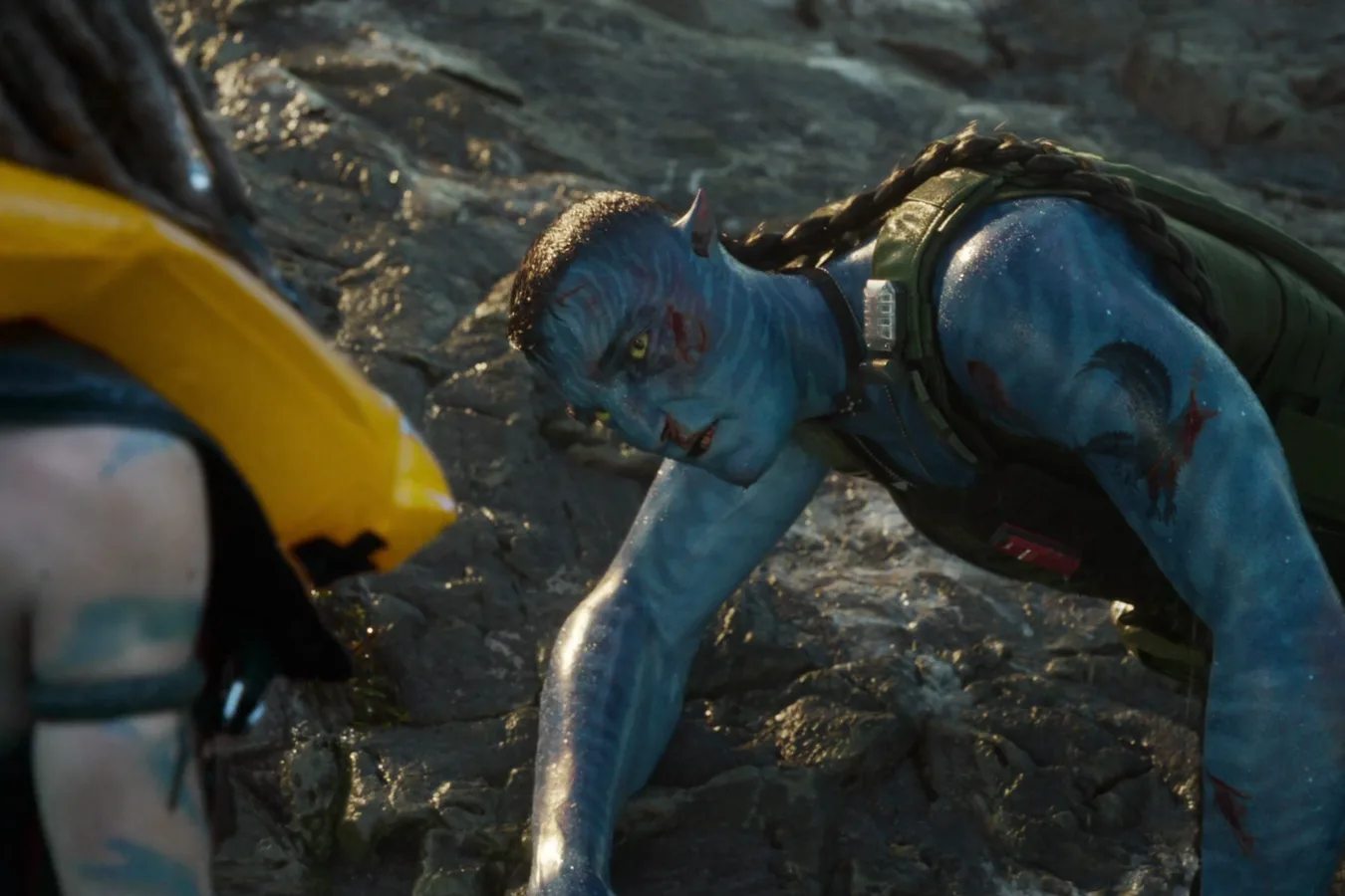 Spider saving Recom Quaritch at the end of Avatar: The Way of Water