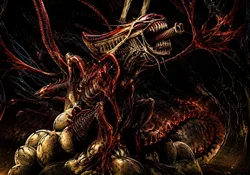 The Red Queen Xenomorph from Aliens: Genocide